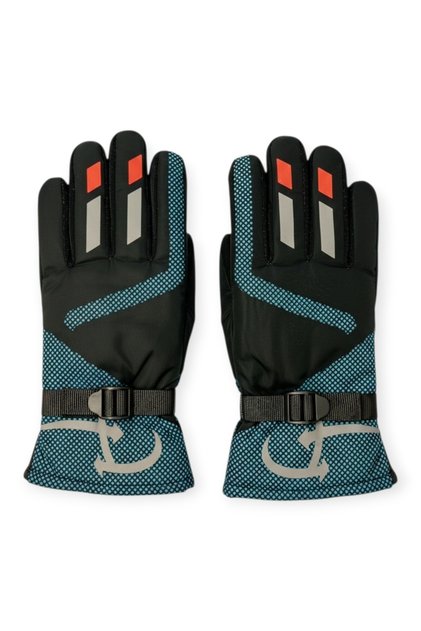 Furry Children's Windproof Snow Ski Winter Gloves for Ages 7-10