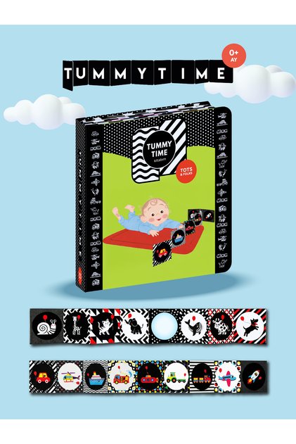 Tummy Time Bebek Aynası Ve Katlanabilir Kitap | Tummy Time Aynalı Kitap