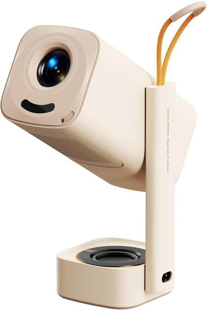 T1 Pro Mini Projector with WiFi and Bluetooth, Dolby Audio & Turbo Sonic Bass, Auto Focus & Keystone, Native 1080 FHD with HDR10, Portable Projector for Outdoor Indoor Use