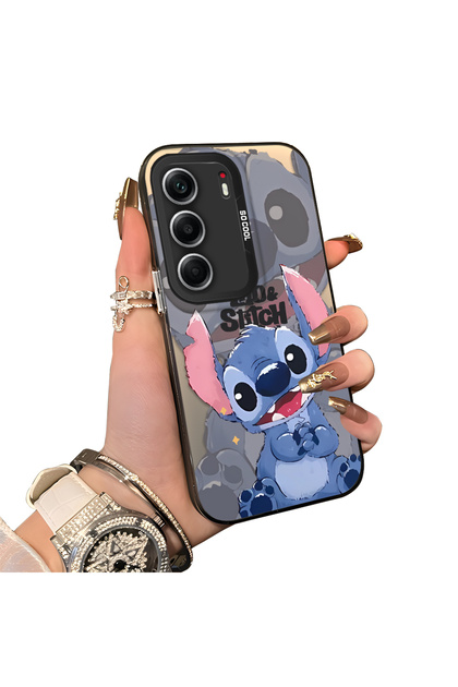 Tecno Camon 40 Pro 5g Compatible Hard Acrylic Back Silicone Edge Lens Protection Case Stitch Patterned