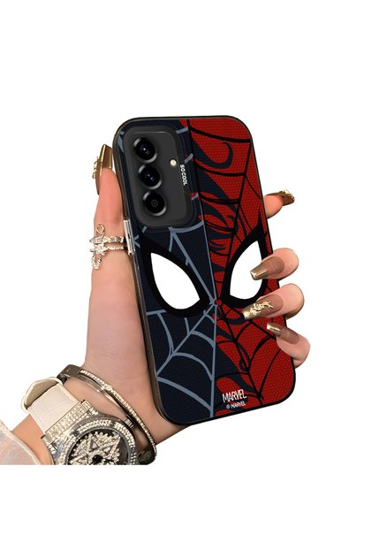 Samsung Galaxy A36/A56 Compatible Hard Acrylic Back Silicone Edge Lens Protection Case Spiderman