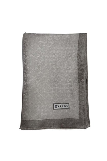 Silk Jakar Monogram Shawl 32225-Mink