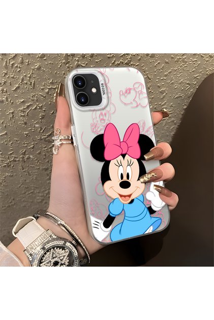 iPhone 11 Compatible Stylish Minnie Mouse Patterned Shockproof Phone Case