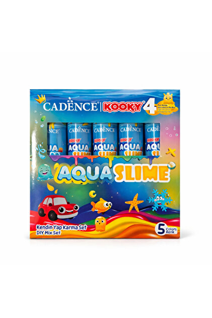 Cadence Aqua Slime Karışık Mix Set 5X90ML - Kendin Yap Oyuncak