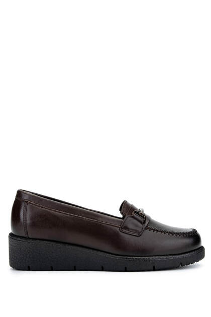 Women's Genuine Leather Brown Casual Shoes