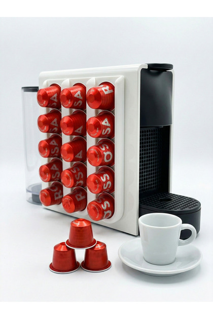 Nespresso ve Starbucks Uyumlu Kapsül Standı Makine Yanı Yapışkanlı Kahve Kapsül Tutucu Düzenleyici