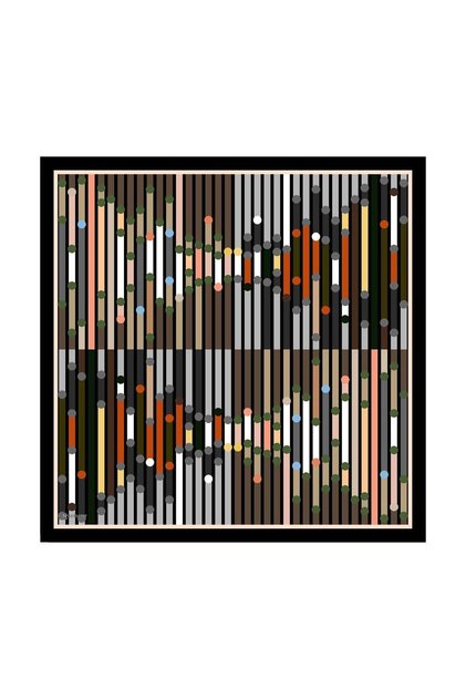 Line Patterned Twill Scarf