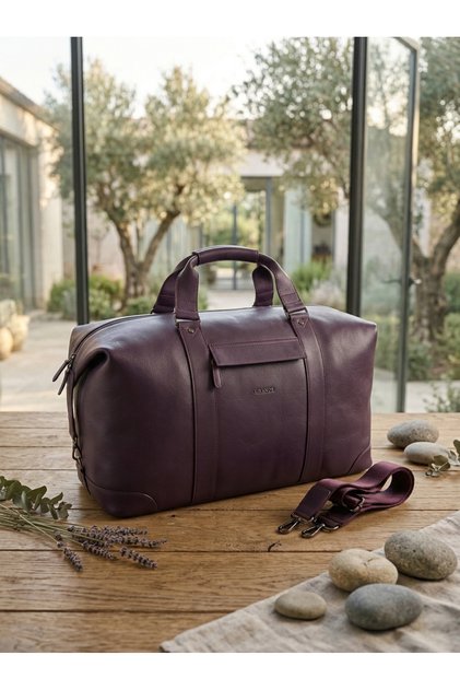 100% Genuine Leather Unisex Model First Class Handcrafted Luxury Travel and Hand Luggage