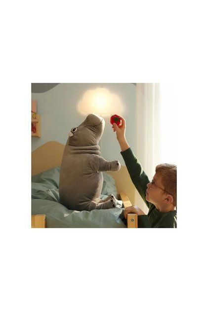 Sandlöpare Soft Toy, Gray, 56 Cm, Hippopotamus