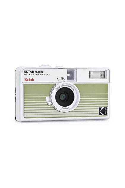 Kodak EKTAR H35N 35mm FIlmlI Fotoğraf MakInesI- ÇIzgIlI YeşIl+