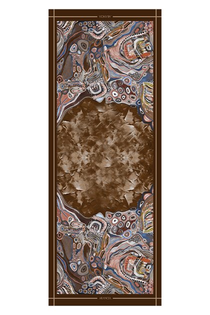 Brown 70X200 Modal Shawl