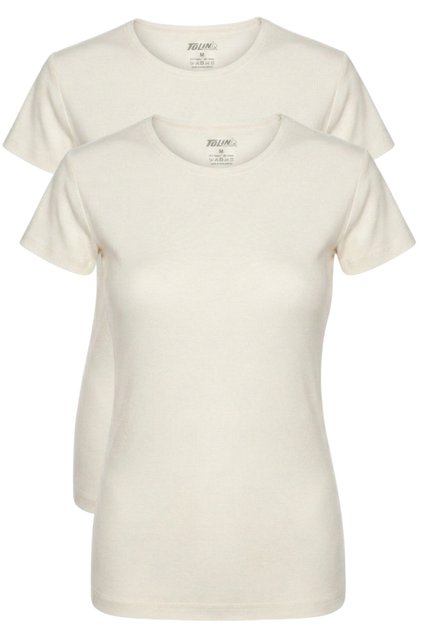 Women's 2-Pack Short Sleeve Single Jersey Stretch Fabric Undershirt 3247