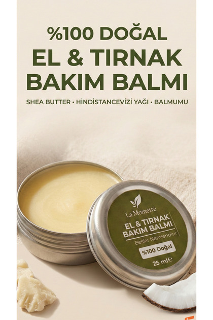 %100 Doğal El ve Tırnak Bakım Balmı-25gr