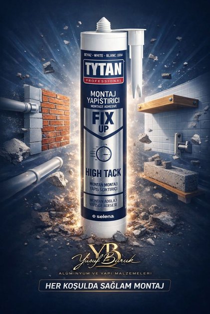 TYTAN GÜÇLÜ MONTAJ YAPIŞTIRICISI (KORNİŞ SİLİKONU) HIGH TACK BEYAZ