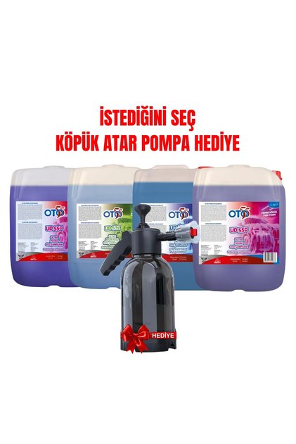 İstediğin 5KG Renkli Şampuanı Seç + Köpük Atar Pompa Hediye