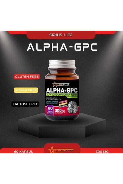 Sirius Alpha Gpc L-Alpha Glyceril Phosphorylcholine 300 Mg 60 Capsules (Memory Enhancer)