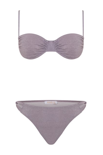 Lurex Wired pink bikini set