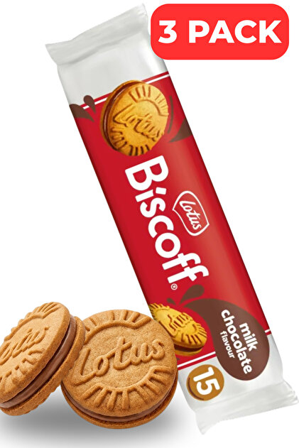 Set 3 x Biscuiți Biscoff sandwich cu cremă de ciocolată cu lapte, 150 g