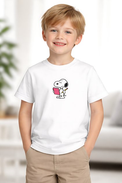 Snoopy Not Printed Unisex Children's T-Shirt, Pack of Cotton