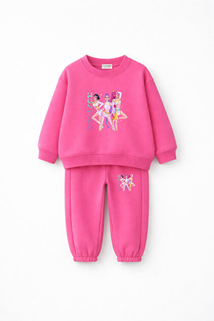 fasardi KPOP Demon Hunters Huntrix Rumi Mira Baskılı Oversize