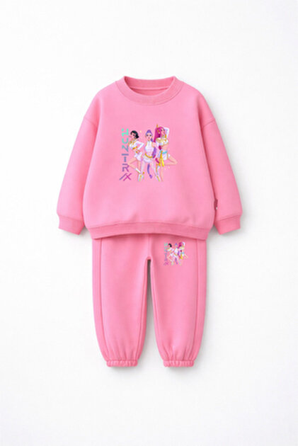 fasardi KPOP Demon Hunters Huntrix Rumi Mira Baskılı Oversize