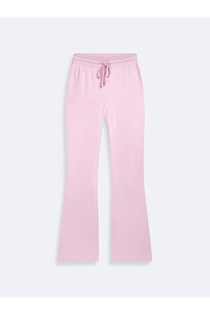 Flare Paça Basic Pink Tracksuit