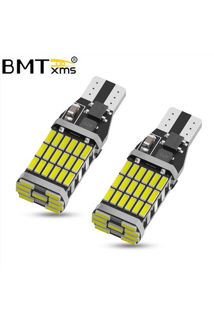 WHITE BMTxms 2PCS Car T15 W16W 921 LED Reverse Light Canbus For Toyota Sienna 1998- 2013 2014 2015 2