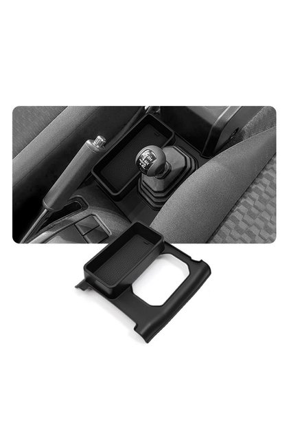 black Center Console Organizer For Suzuki Jimny 2019 2020 2021 2022 2023 2024 2025 JB74 JB64 Car Gea
