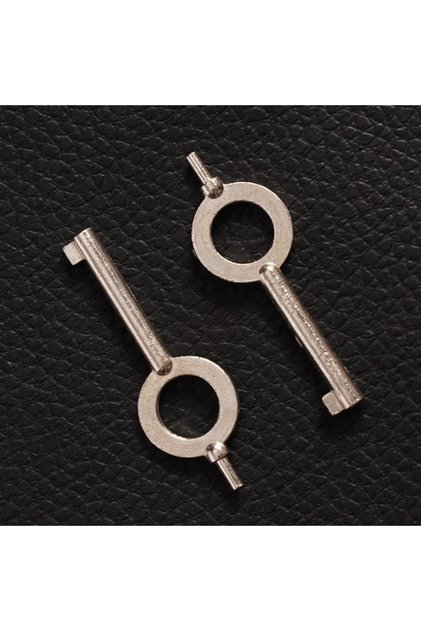 2pieces American Style Universal Flat Key Blank, Special Key Handcuff Lock Key, Stainless Steel Keyc