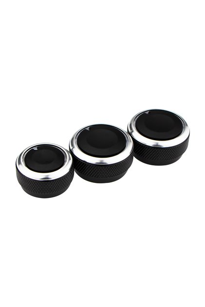 black Accessories For Hyundai Elantra 2004-2016 Air Conditioning Knob Aluminum Alloy AC Knob Heat Co