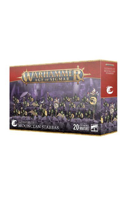 Warhammer Age of Sigmar Gloomspite Gitz Moonclan Stabbas 20 Miniaturi