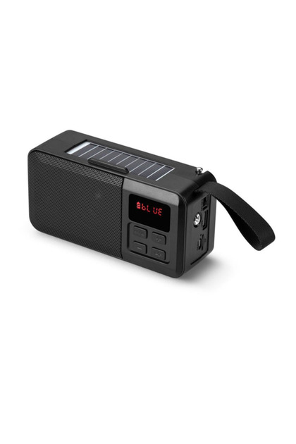 Boxă Bluetooth MADGENIX cu energie solară, radio FM, lanternă și suport pentru telefon