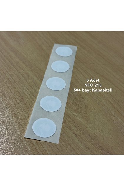 Beyaz Etiket NTAG215 25mm - 5 Adet - bisiparisver