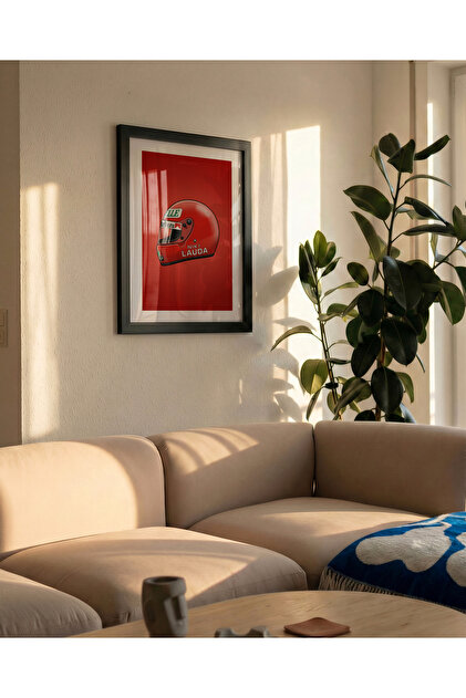 KAYNOCK Niki Lauda Helmet, Formula 1, F1, Poster Painting Black