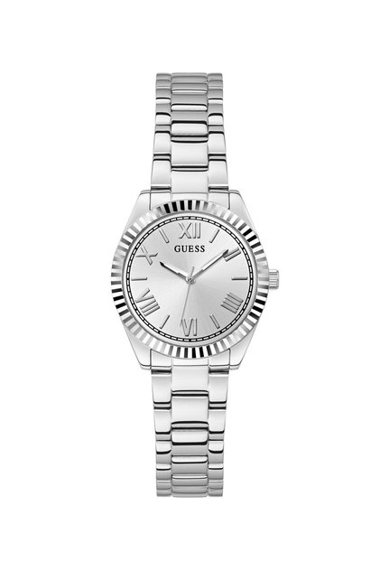 Stainless steel analogue watch