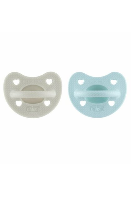 Set 2 suzete bebelusi, Chicco, Physioforma Luxe, Ortodontice, 6-16 luni, Gri/Verde
