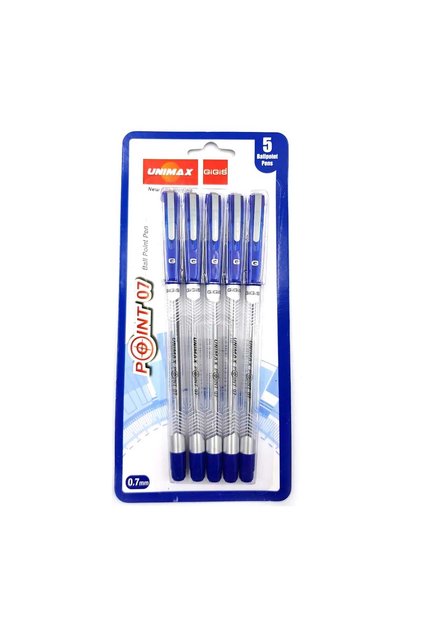 0.7mm Point 07 Blue Pen 5pcs