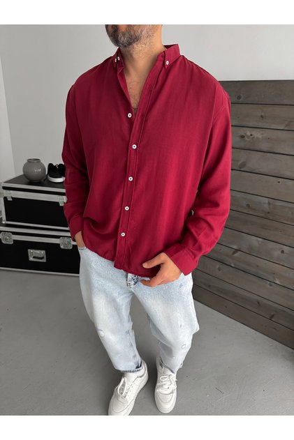 Burgundy Basic Shirt G-5138