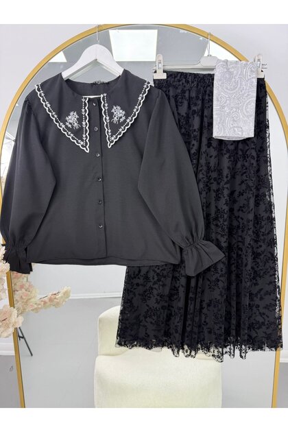 Women's Two Piece Suit Black