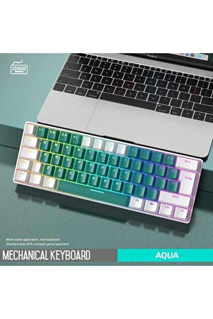 Sarftech Ziyoulang T60 Mini Rgb 62 Tuş Mekanik Blue Switch Gaming