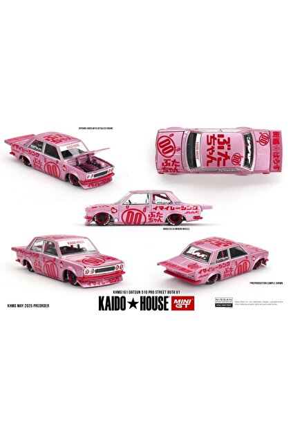 Kaido House Nissan 510 Pro Street シークレット Mini GT Top Secret Nissan Skyline GT-R VR32 Japan Exclusive