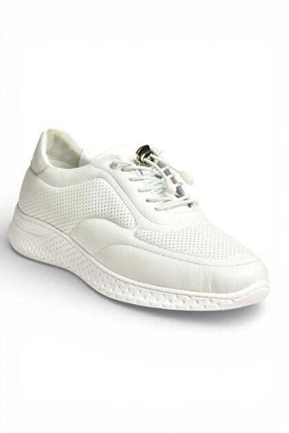 Fox Shoes Y999255803 Beyaz Hakiki Deri Kadın Spor Ayakkabı