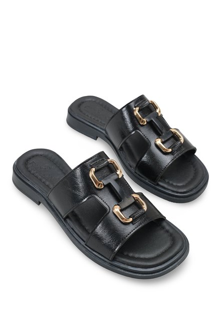 Aurora Flora Women's Slippers 0012903 Black Rustic