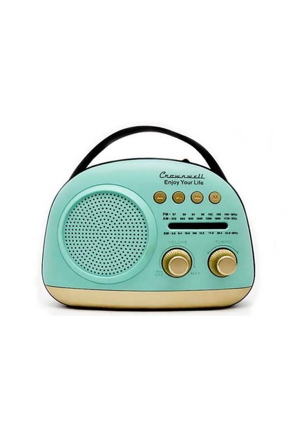 Crownwell Taşınabilir Bluetooth Retro Radyo Arizona Serisi / Blue Mavi