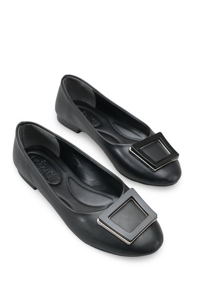 Luna Diva Orthopedic Women's Ballerinas 001206 Black Skin