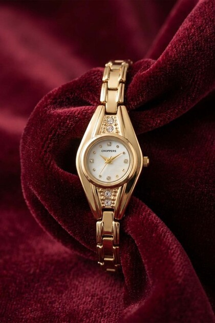 Gocha Gold Color Steel Women's Watch with Stone Detail, Old Money, Luxury, Watch Collection 2026