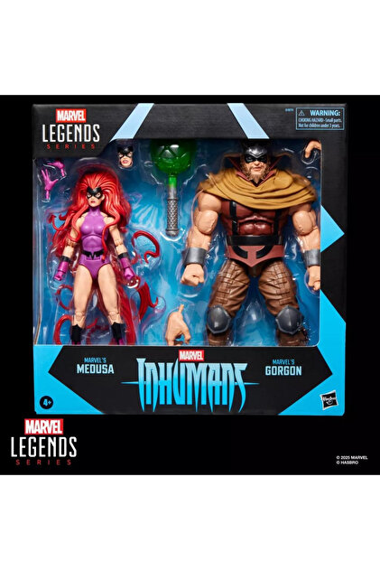 Hasbro Marvel Legends – Pack De 2 Figurines Inhumans : Medusa Et Gorgon – 15 Cm, Articulées, Accessoires Inclus – Inspiré Des Comics