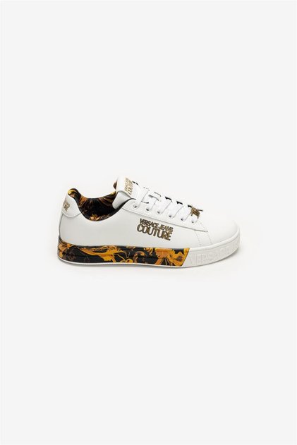 Leather Printed Outsole Kadın Sneaker Beyaz