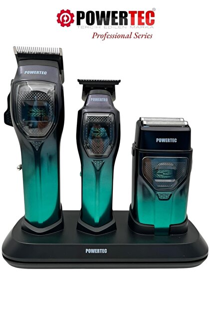 Powertec TR-5400 Saç-Sakal-Vücut-Ense-Günlük Tıraş Makinesi 3'lü