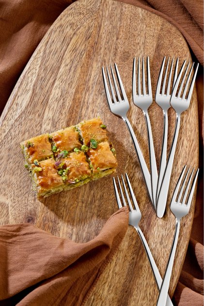 Nilüfer 6-Person Dessert Fork Ckr3179